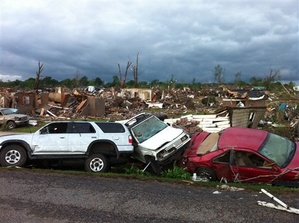 tornado-wreckage The devastation in Alabama after the 27 April 2011 tornado outbreak.